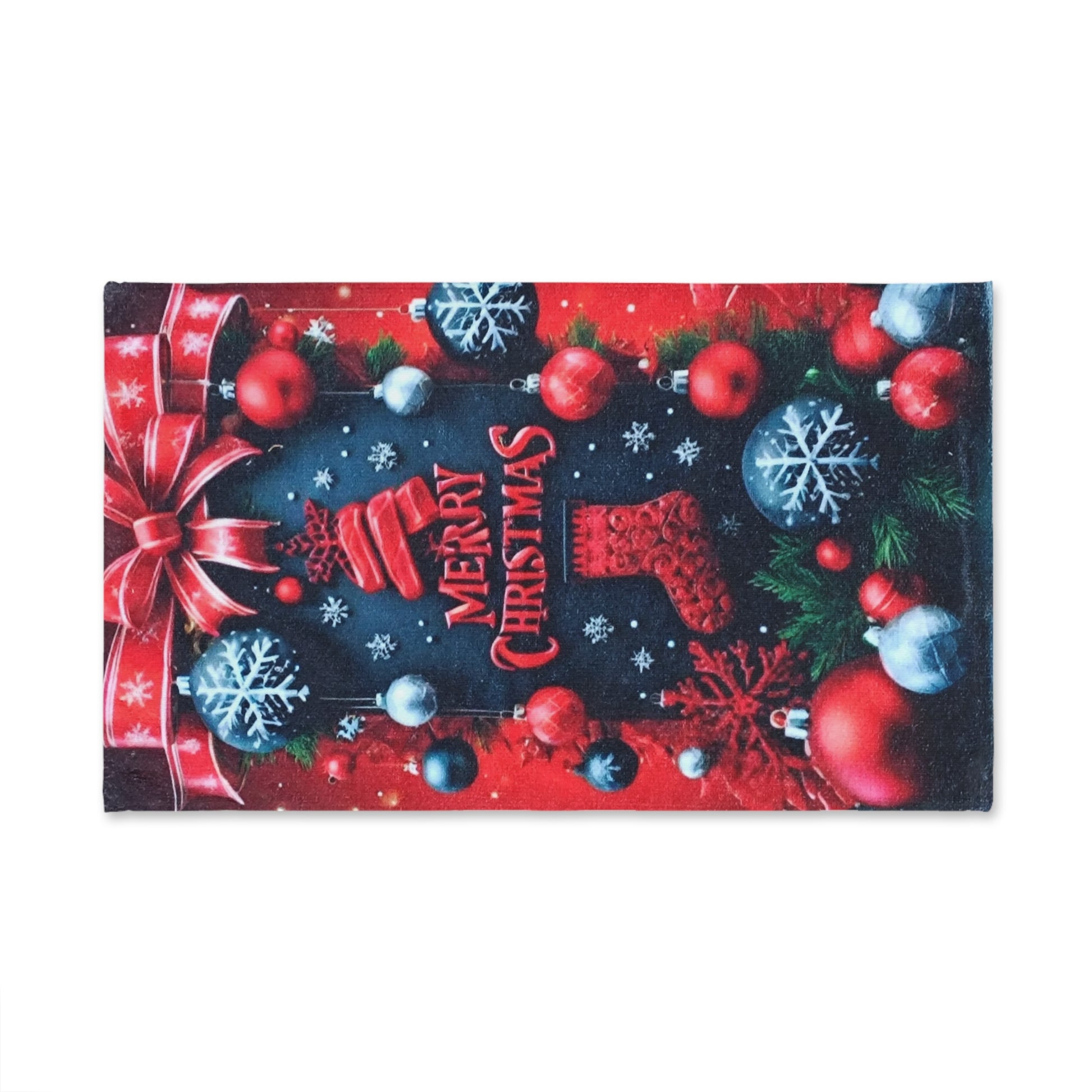 Festive Christmas Hand Towel - Merry Christmas Decor
