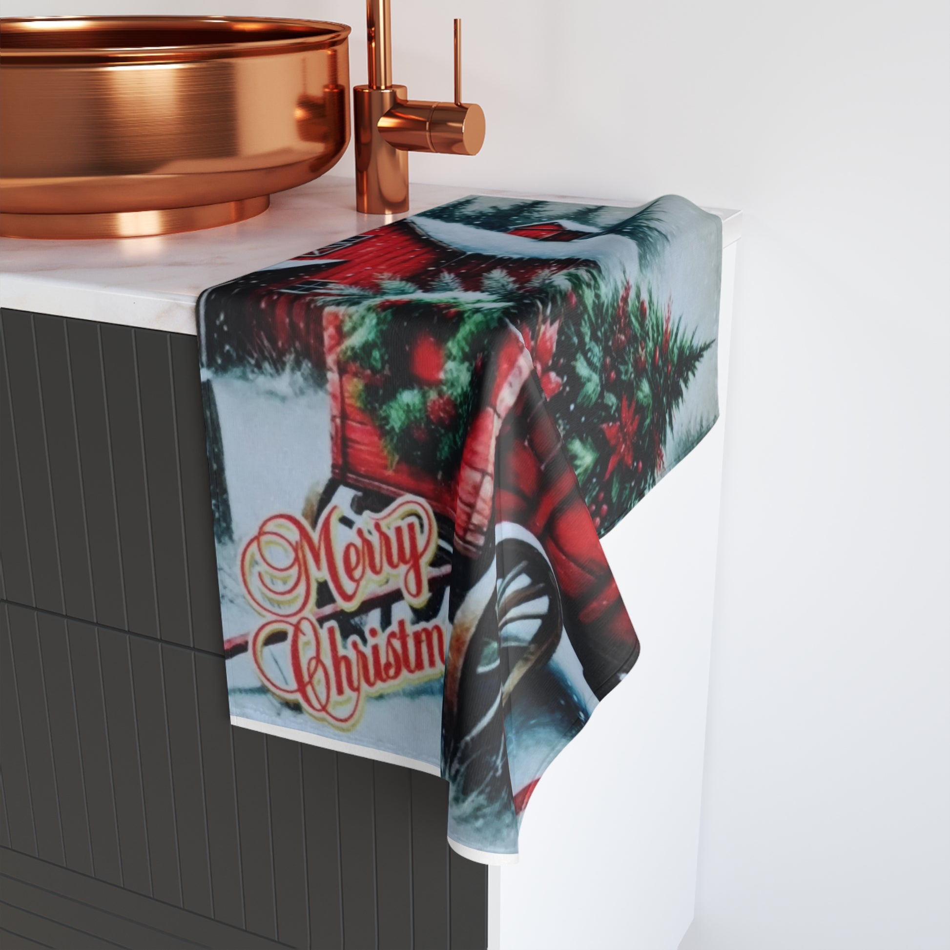 Festive Christmas Hand Towel