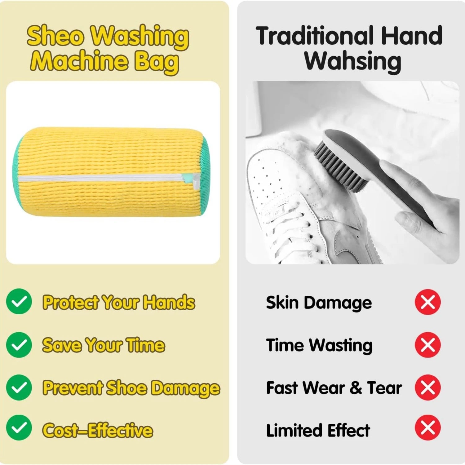 Self Cleaning Laundry Shoe Bag