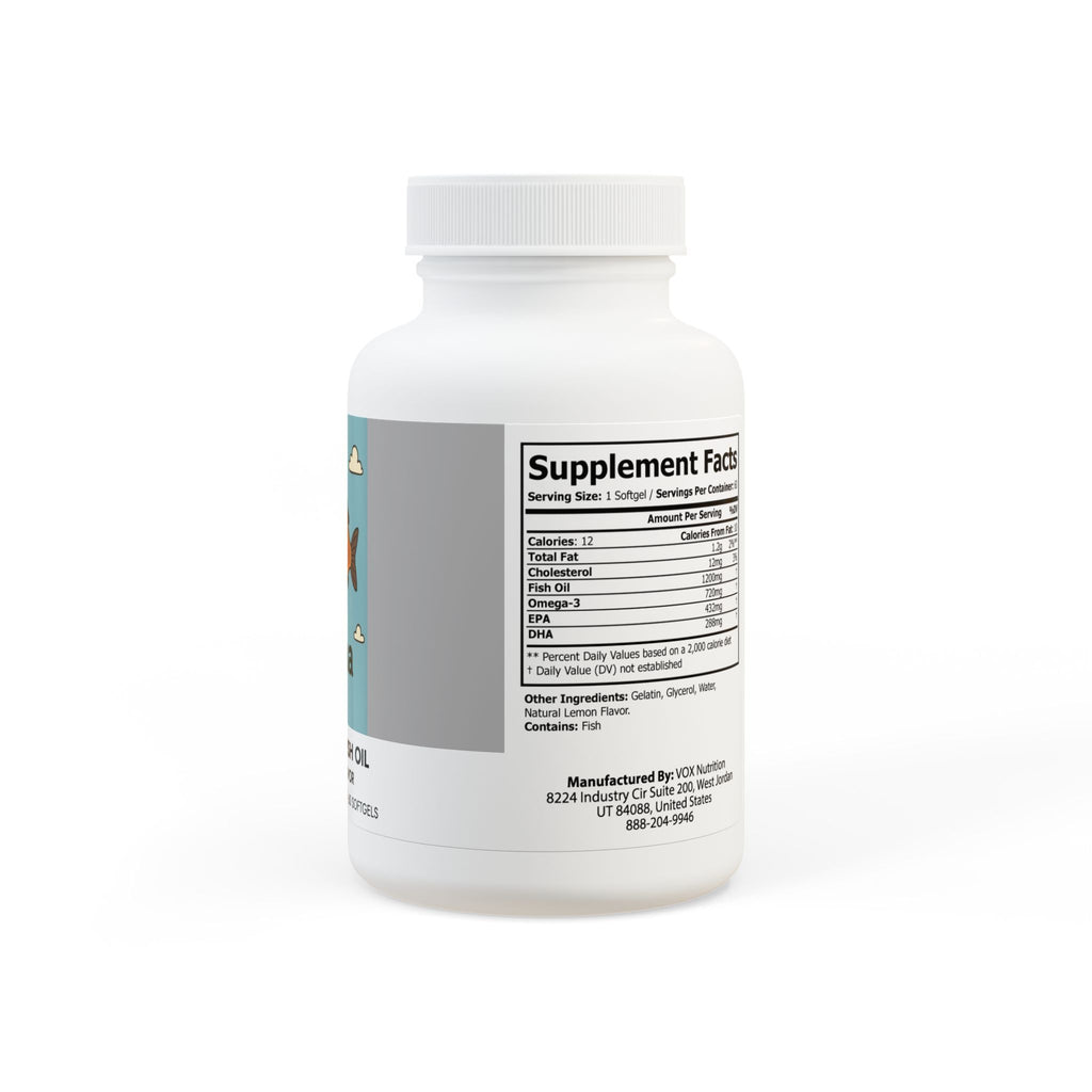 Omega 3 Fish Oil Supplement (60 Softgels)