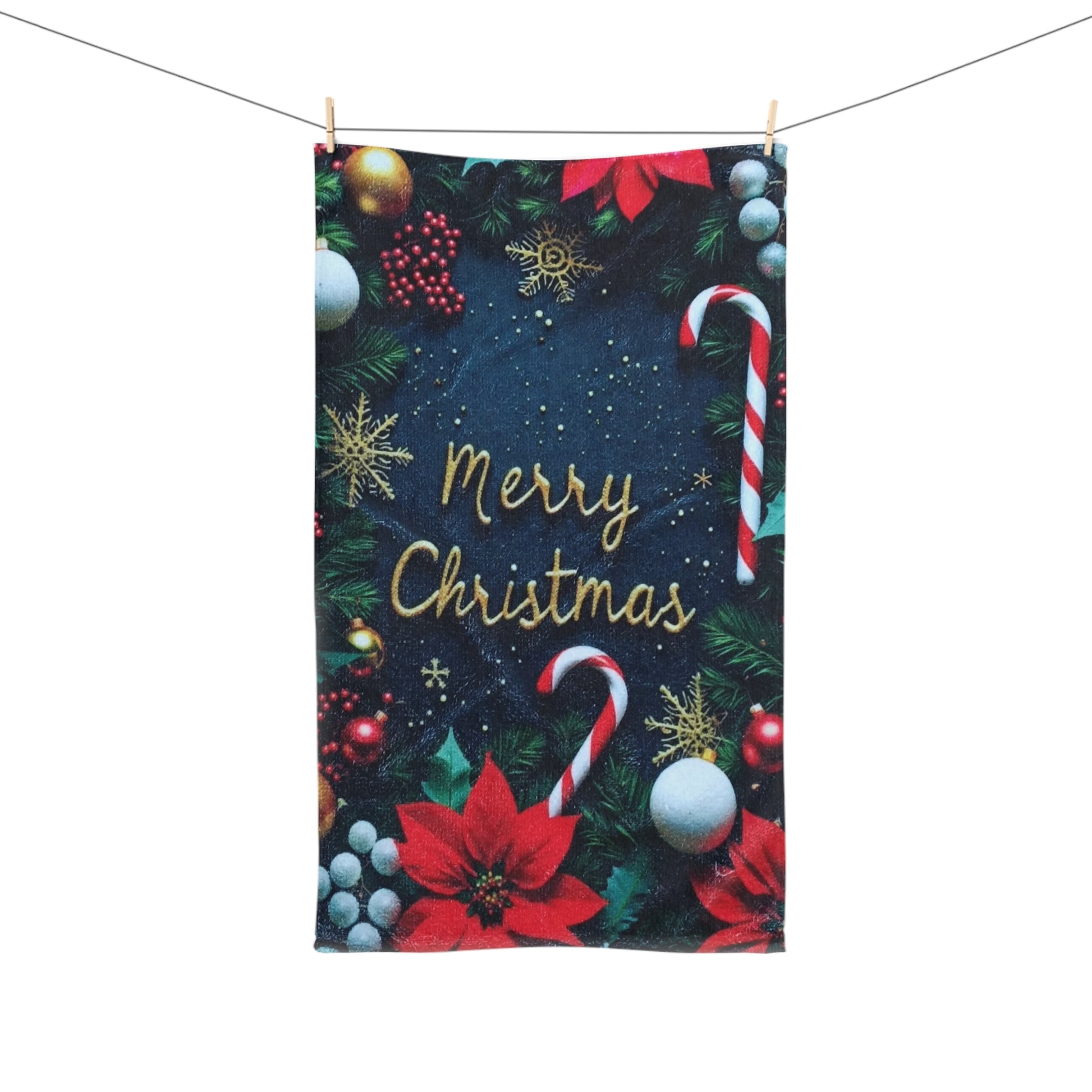 Christmas Hand Towel - Festive Holiday Decor