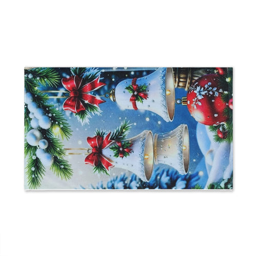 Christmas Decor Hand Towel with Holiday Bells and Bows